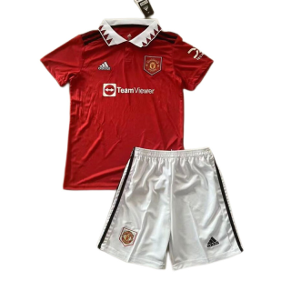 Fotbollströjor Manchester United Barn Hemma tröja 2022 2023 – Fotbollströja