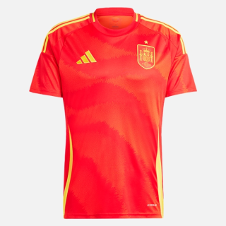 matchtröjor fotboll Spanien Hemma tröja 2024 Adidas - Kortärmad
